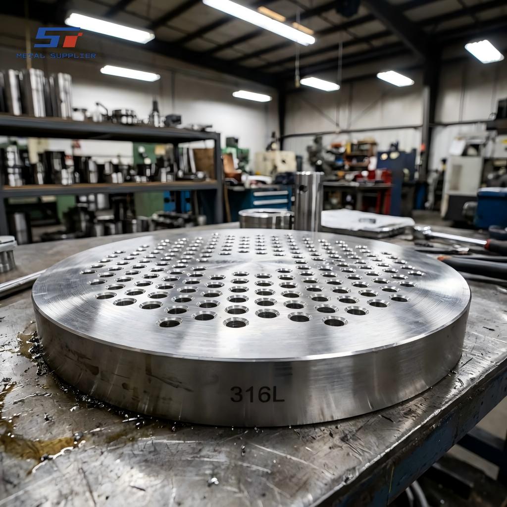 ماشینکاری CNC دقیق صفحات انتهایی مبدل حرارتی فولاد ضد زنگ برای سیستم‌های خنک‌کننده صنعتی