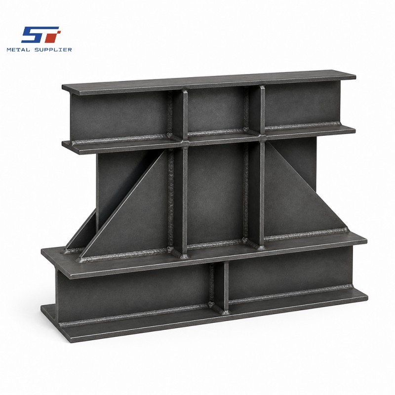welded steel beam assembly